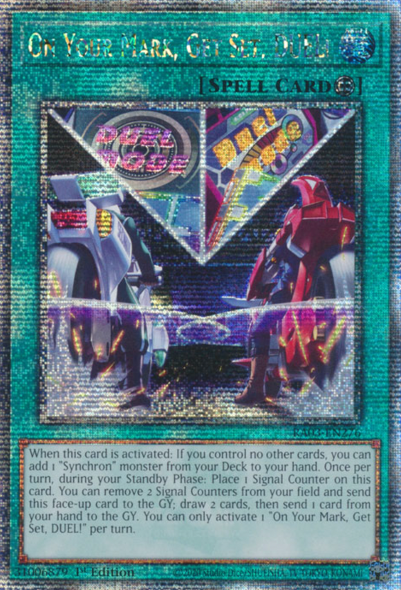 On Your Mark, Get Set, DUEL! - RA03-EN276 - Quarter Century Rare 1st Edition