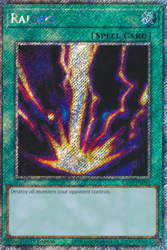 Raigeki - RA03-EN083 - Platinum Secret Rare 1st Edition