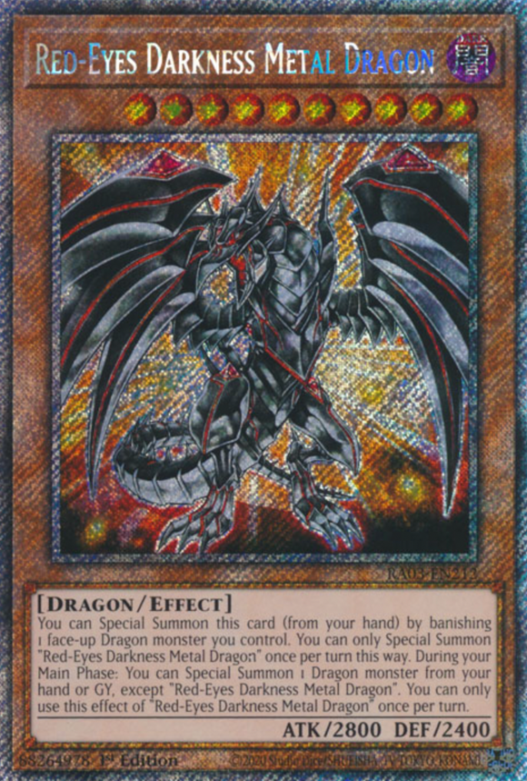 Red-Eyes Darkness Metal Dragon - RA03-EN212 - Quarter Century Rare 1st Edition
