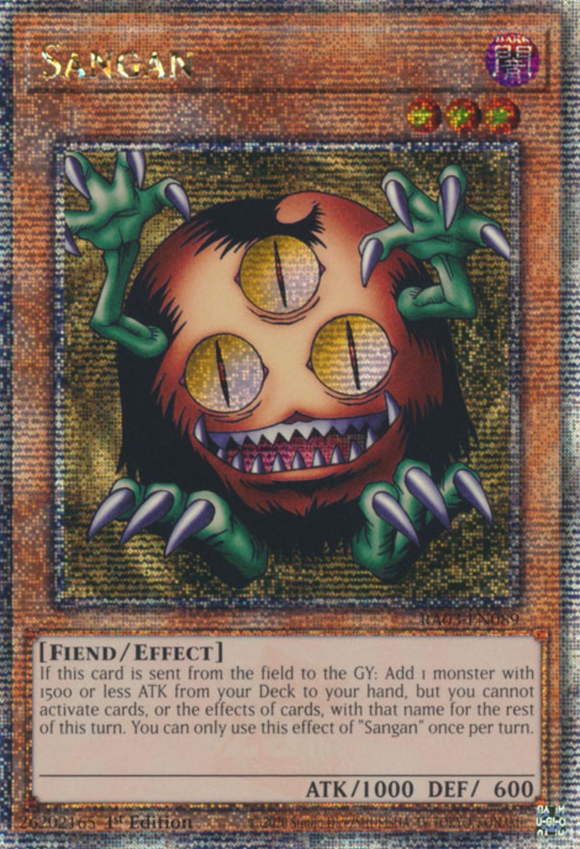 Sangan - RA03-EN089 - Quarter Century Rare 1st Edition