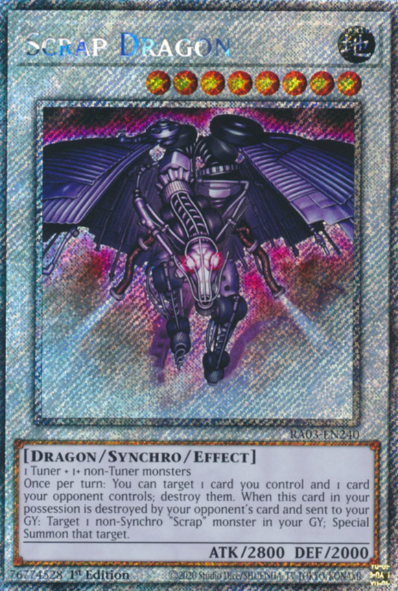 Scrap Dragon - RA03-EN240 - Platinum Secret Rare 1st Edition