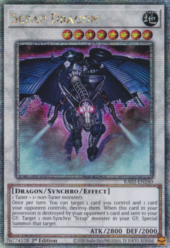 Scrap Dragon - RA03-EN240 - Quarter Century Rare 1st Edition