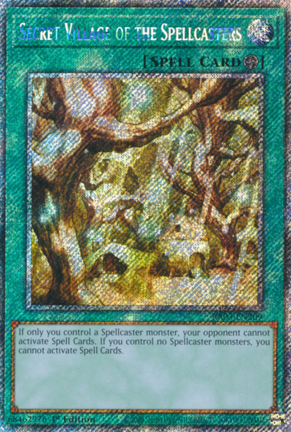 Secret Village of the Spellcasters - RA03-EN209 - Platinum Secret Rare 1st Edition