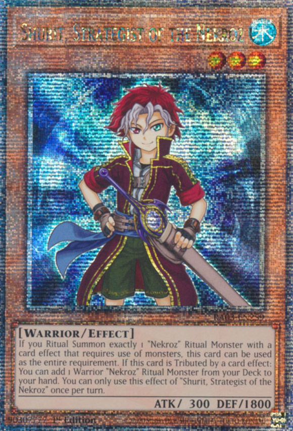 Shurit, Strategist of the Nekroz - RA03-EN259 - Quarter Century Rare 1st Edition