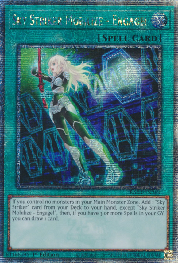 Sky Striker Mobilize - Engage! - RA03-EN269 - Quarter Century Rare 1st Edition