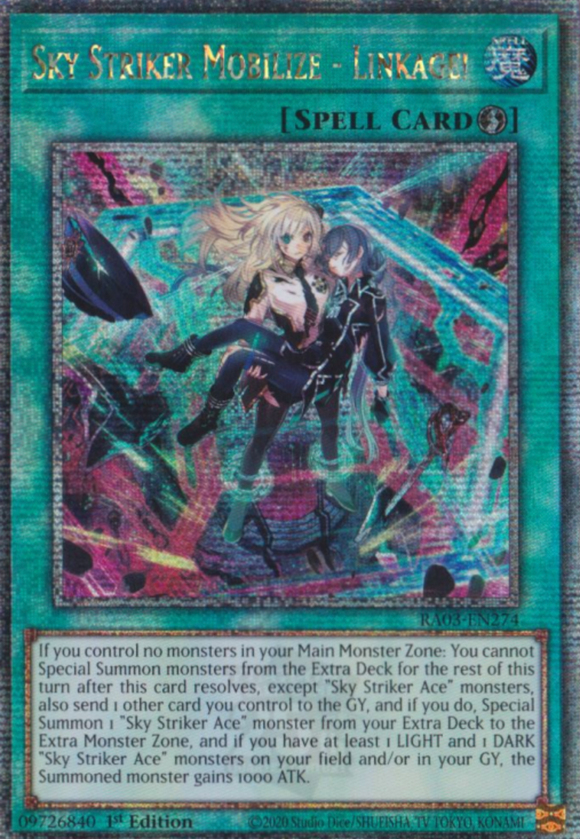 Sky Striker Mobilize - Linkage! - RA03-EN274 - Quarter Century Rare