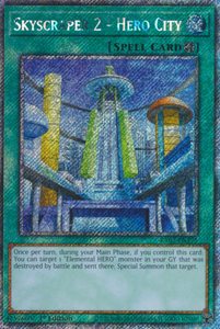 Skyscraper 2 - Hero City - RA03-EN175 - Platinum Secret Rare 1st Edition