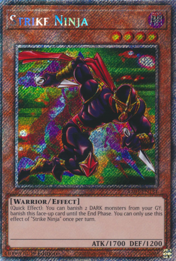Strike Ninja - RA03-EN131 - Platinum Secret Rare 1st Edition