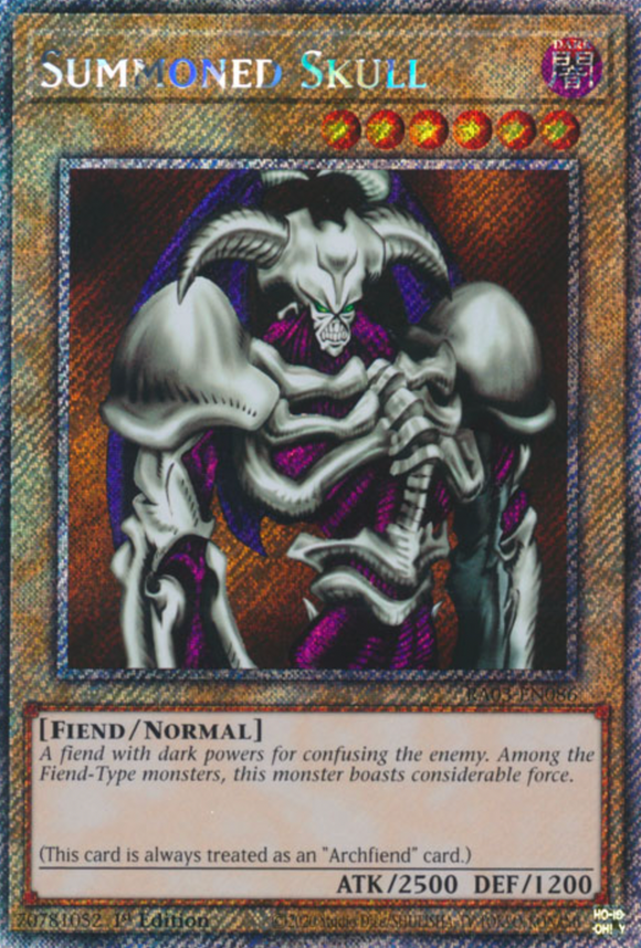 Summoned Skull - RA03-EN086 - Platinum Secret Rare 1st Edition