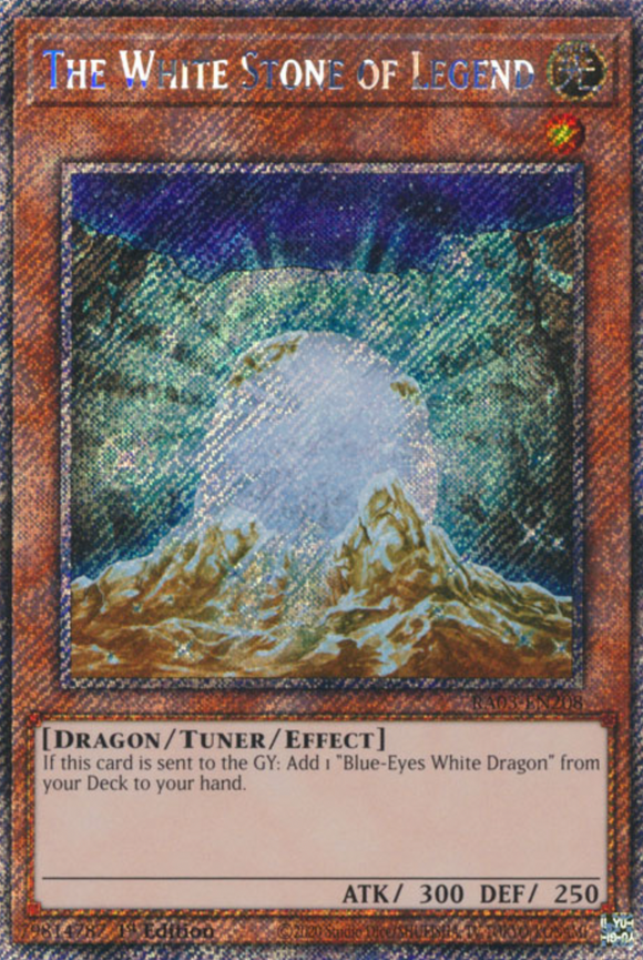 The White Stone of Legend - RA03-EN208 - Platinum Secret Rare 1st Edition