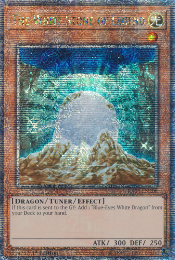 The White Stone of Legend - RA03-EN208 - Quarter Century Rare 1st Edition
