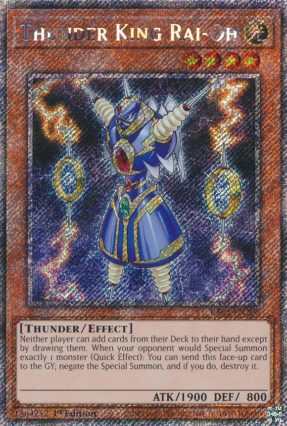 Thunder King Rai-Oh - RA03-EN206 - Platinum Secret Rare 1st Edition