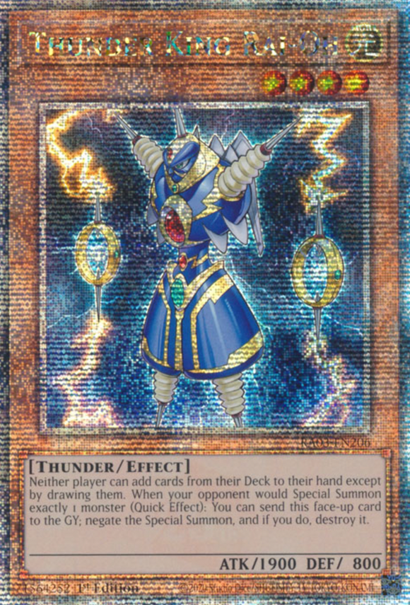 Thunder King Rai-Oh - RA03-EN206 - Quarter Century Rare 1st Edition