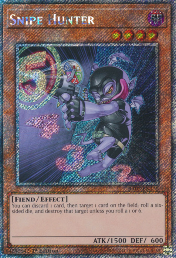 Snipe Hunter - RA03-EN170 - Platinum Secret Rare 1st Edition