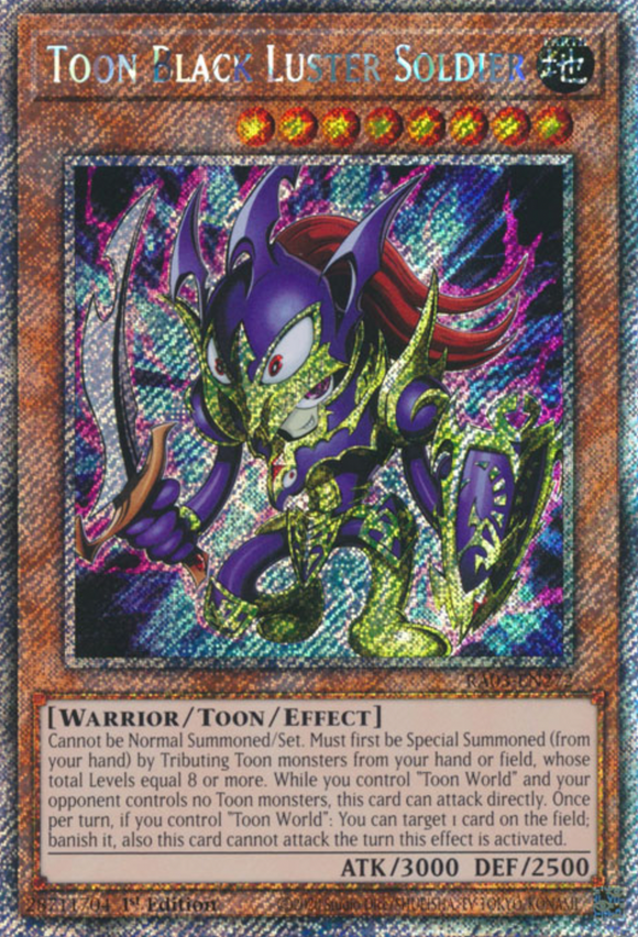 Toon Black Luster Soldier - RA03-EN272 - Platinum Secret Rare 1st Edition