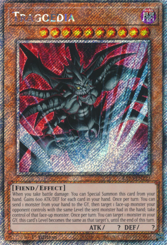 Tragoedia - RA03-EN223 - Platinum Secret Rare 1st Edition