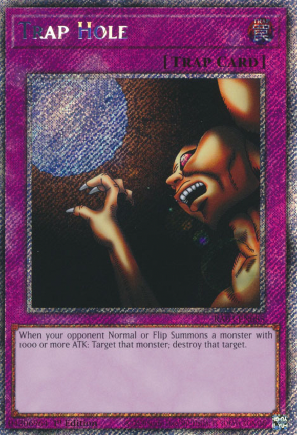 Trap Hole - RA03-EN085 - Platinum Secret Rare 1st Edition