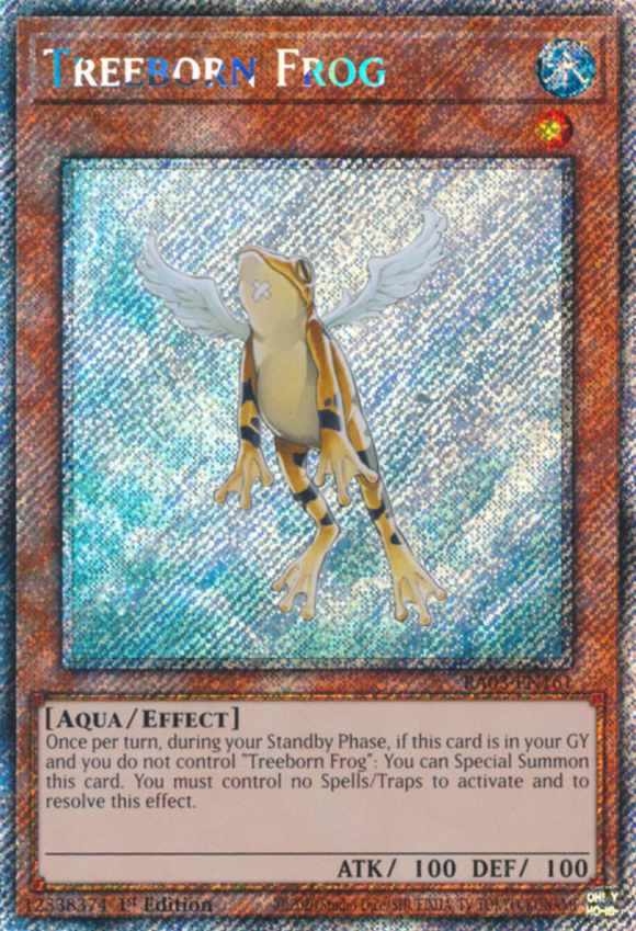 Treeborn Frog - RA03-EN161 - Platinum Secret Rare 1st Edition