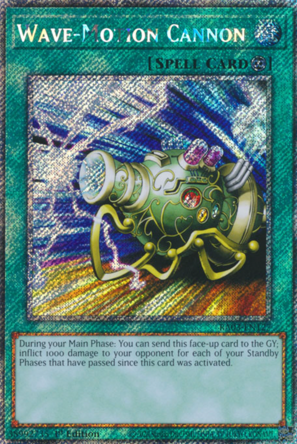 Wave-Motion Cannon - RA03-EN127 - Platinum Secret Rare 1st Edition
