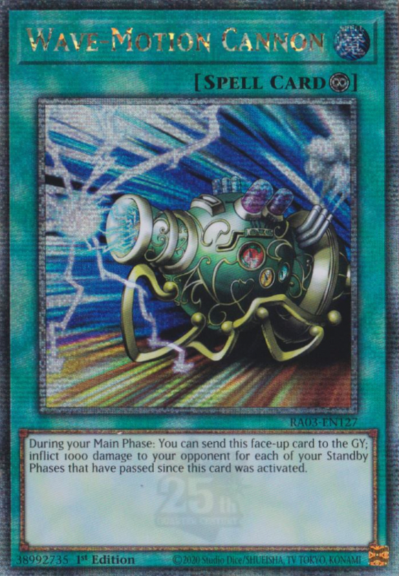 Wave-Motion Cannon - RA03-EN127 - Quarter Century Rare 1st Edition