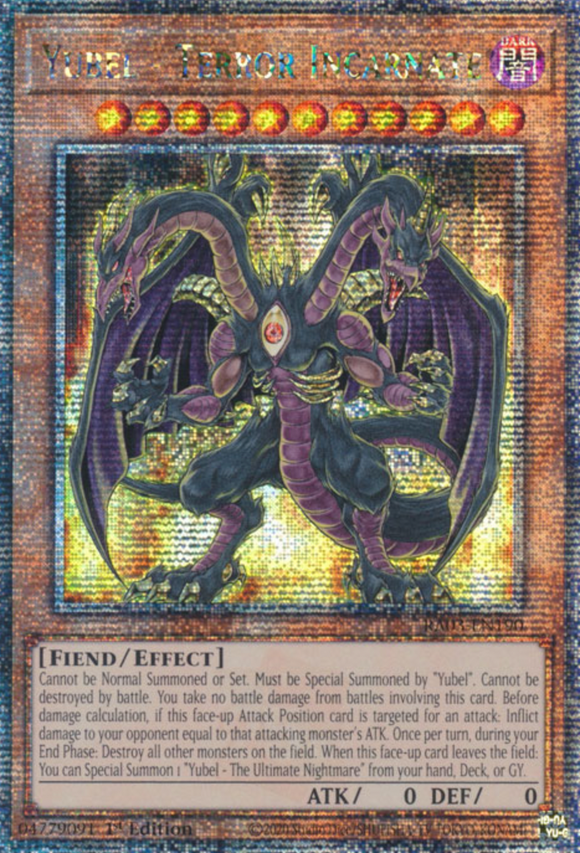 Yubel - Terror Incarnate - RA03-EN190 - Quarter Century Rare 1st Edition