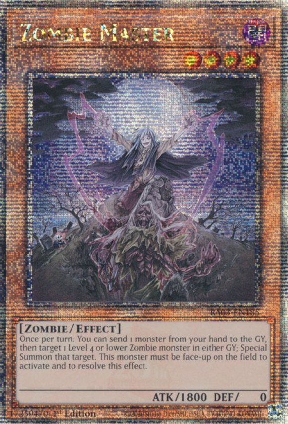 Zombie Master - RA03-EN185 - Quarter Century Rare 1st Edition