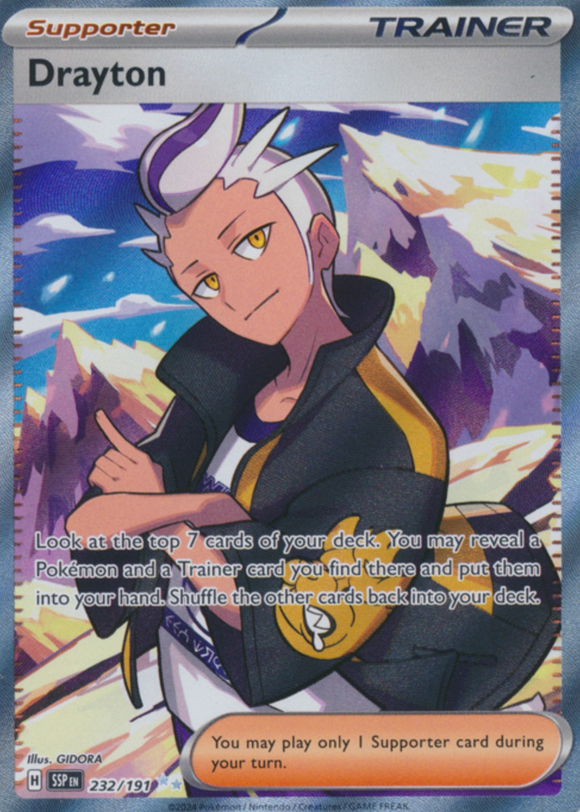 Drayton - 232/191 - Full Art Secret Rare