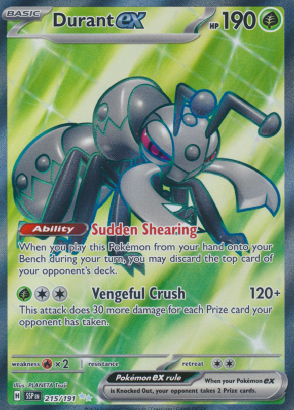Durant ex - 215/191 - Full Art Secret Rare