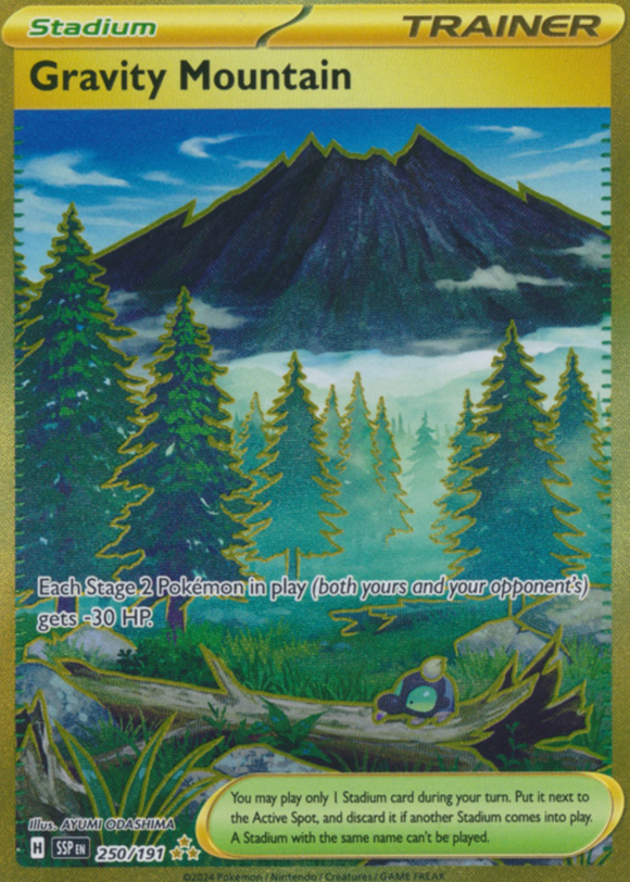 Gravity Mountain - 250/191 - Gold Secret Rare