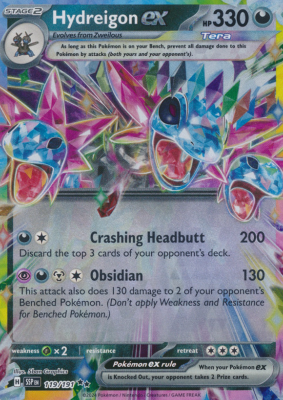 Hydreigon ex - 119/191 - Ultra Rare