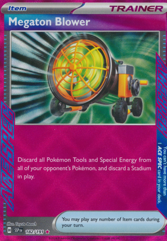 Megaton Blower - 182/191 - Ace Rare