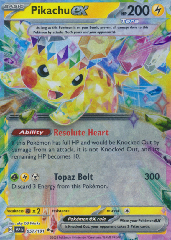 Pikachu ex - 057/191 - Ultra Rare