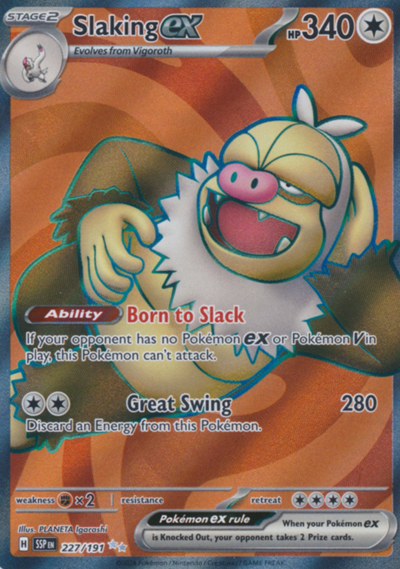 Slaking ex - 227/191 - Full Art Secret Rare