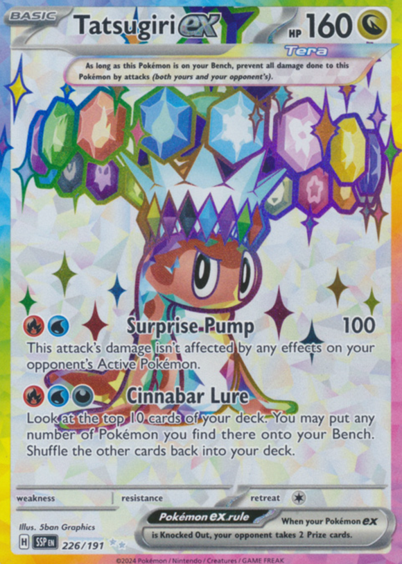 Tatsugiri ex - 226/191 - Full Art Secret Rare
