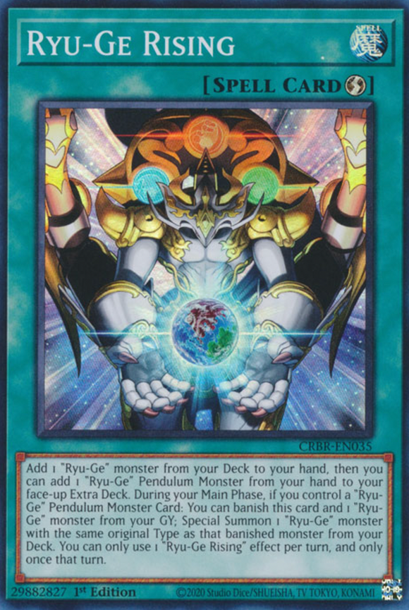 Ryu-Ge Rising - CRBR-EN035 - Super Rare 1st Edition