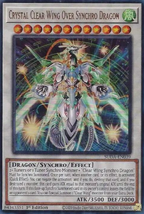 Crystal Clear Wing Over Synchro Dragon - SUDA-EN039 - Ultra Rare 1st Edition