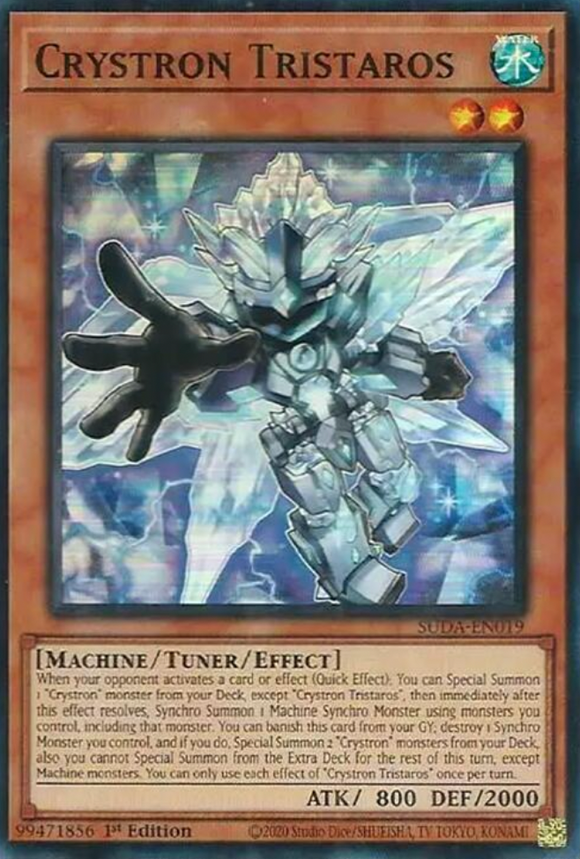 Crystron Tristaros - SUDA-EN019 - Super Rare 1st Edition