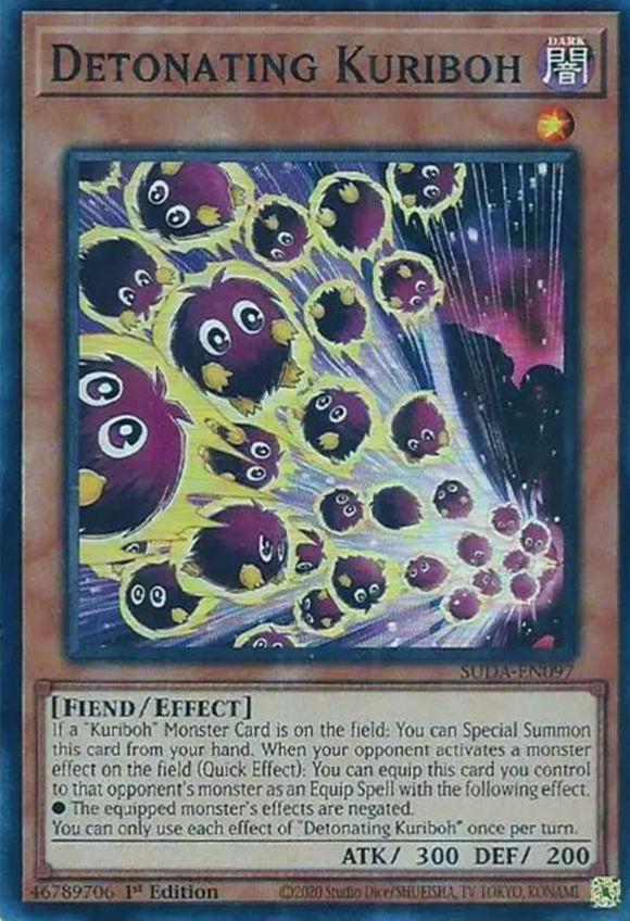 Detonating Kuriboh - SUDA-EN097 - Super Rare 1st Edition