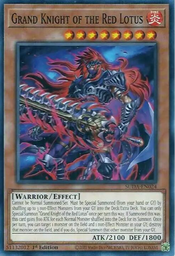 Grand Knight of the Red Lotus - SUDA-EN024 - Common 1st Edition