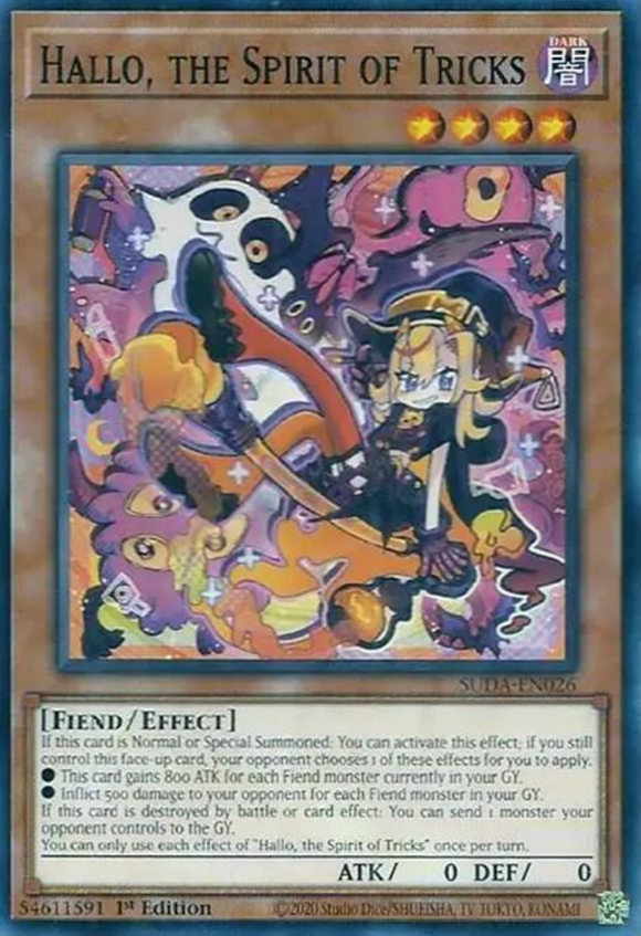 Hallo, the Spirit of Tricks - SUDA-EN026 - Common 1st Edition