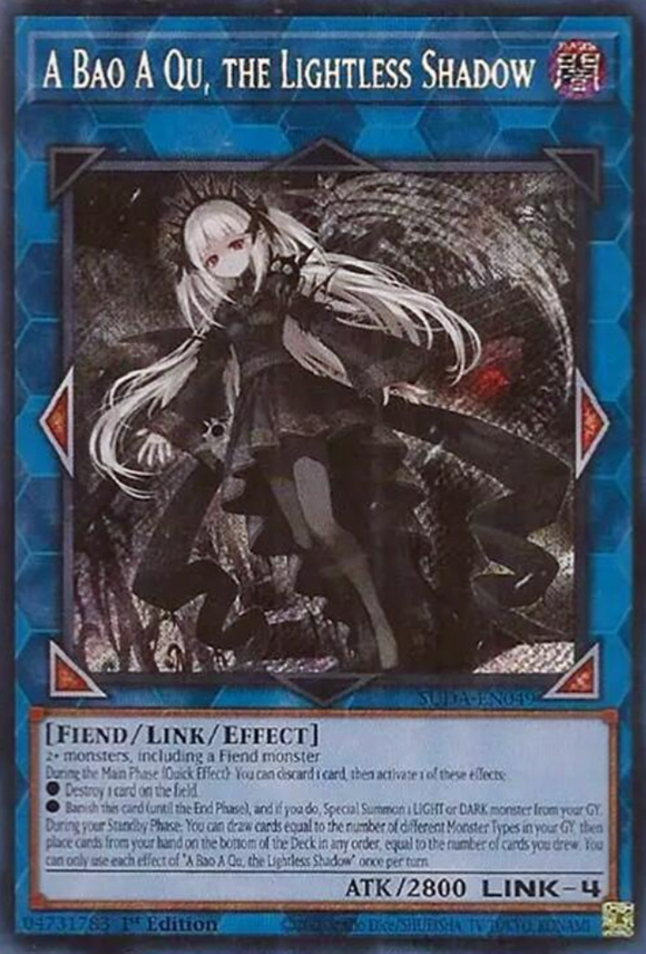 A Bao A Qu, the Lightless Shadow - SUDA-EN049 - Secret Rare 1st Edition
