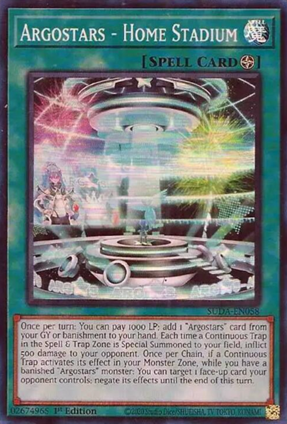Argostars - Home Stadium - SUDA-EN058 - Super Rare 1st Edition