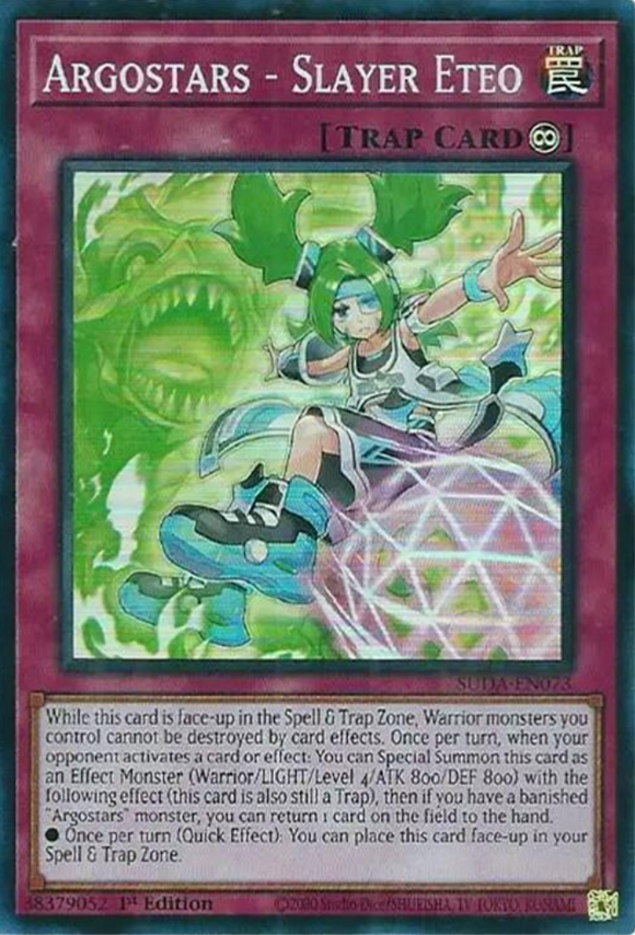 Argostars - Slayer Eteo - SUDA-EN073 - Super Rare 1st Edition
