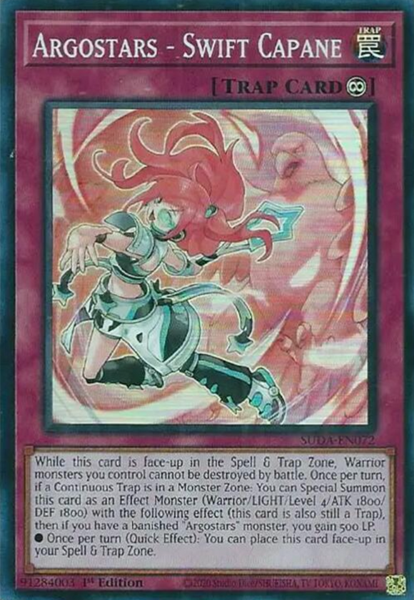 Argostars - Swift Capane - SUDA-EN072 - Super Rare 1st Edition