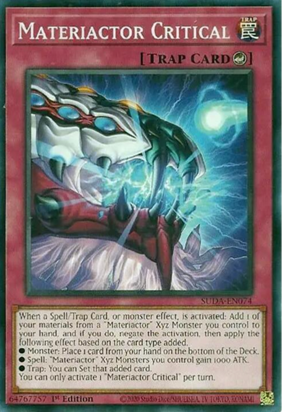 Materiactor Critical - SUDA-EN074 - Common 1st Edition