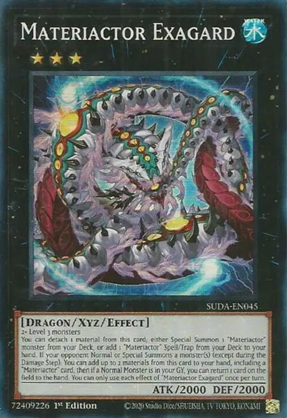 Materiactor Exagard - SUDA-EN045 - Super Rare 1st Edition