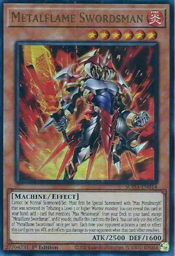 Metalflame Swordsman - SUDA-EN014 - Ultra Rare 1st Edition