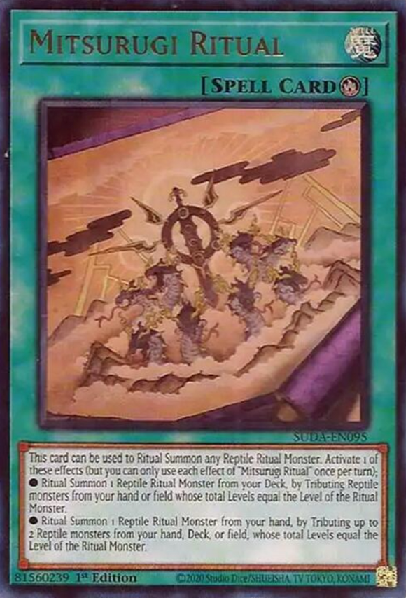 Mitsurugi Ritual - SUDA-EN095 - Ultra Rare 1st Edition