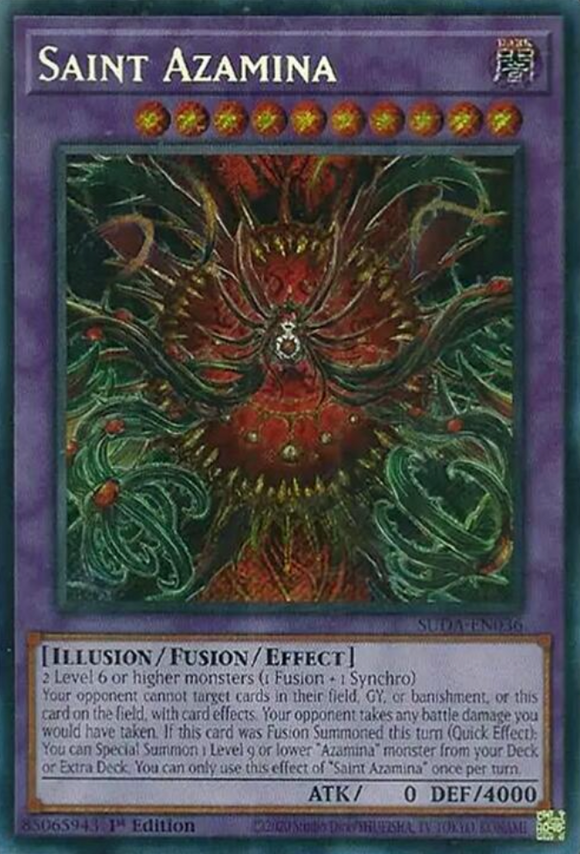 Saint Azamina - SUDA-EN036 - Secret Rare 1st Edition