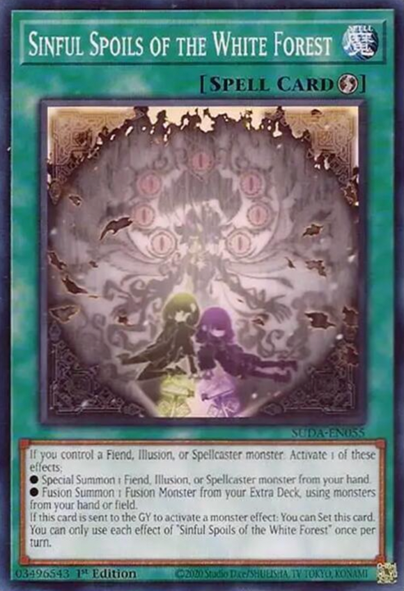 Sinful Spoils of the White Forest - SUDA-EN055 - Common 1st Edition
